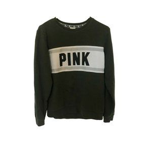 PINK Sweatshirt Army Green Women's Size XS
